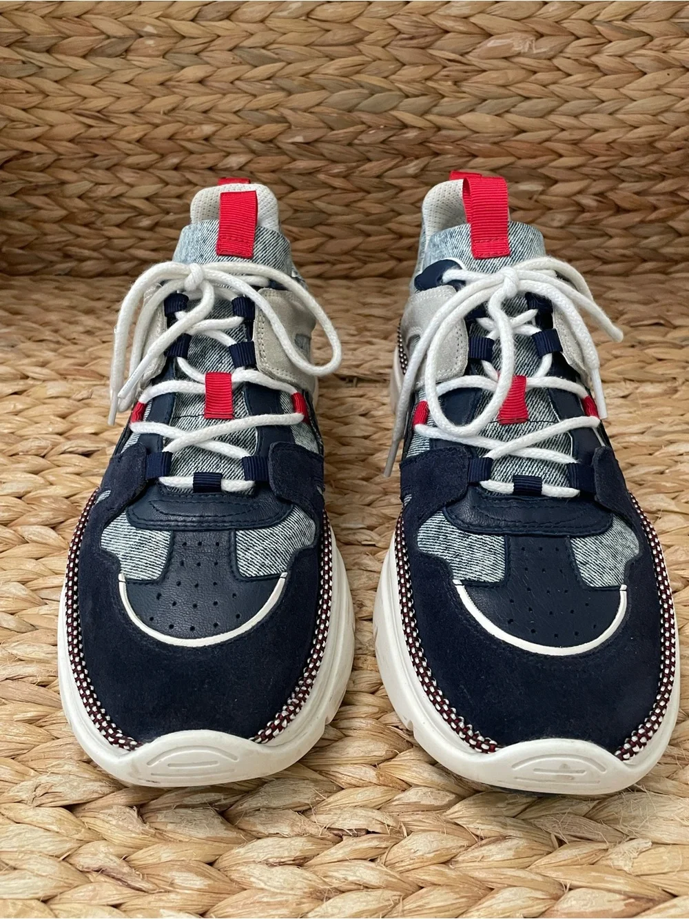 Isabel Marant‎ Kindsay Denim Suede Leather Snow Was Sneakers Womens 42 / 12